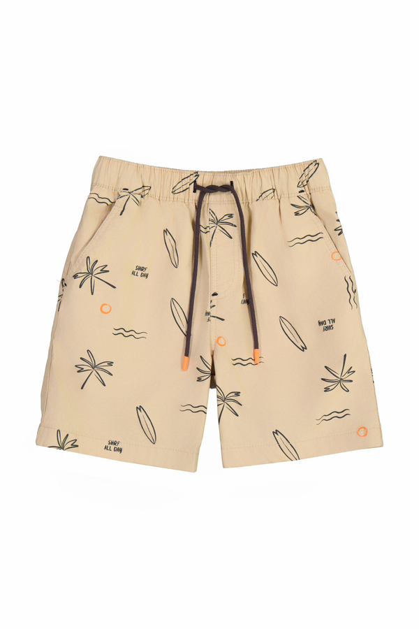 Boy's Printed Poplin Shorts