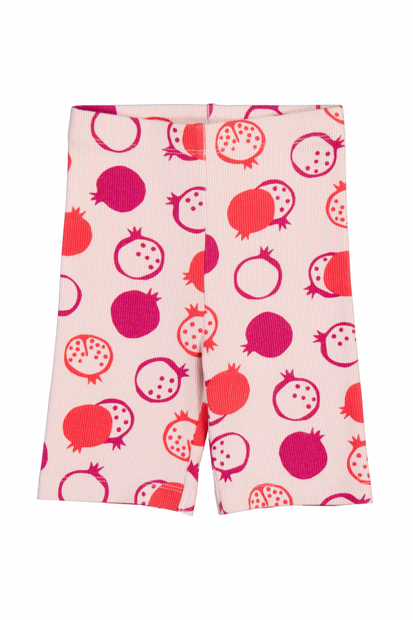 Girl's Printed Rib Cycle Shorts