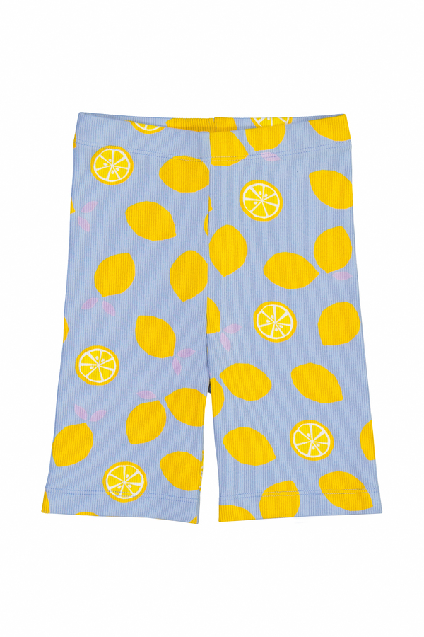 Girl's Printed Rib Cycle Shorts