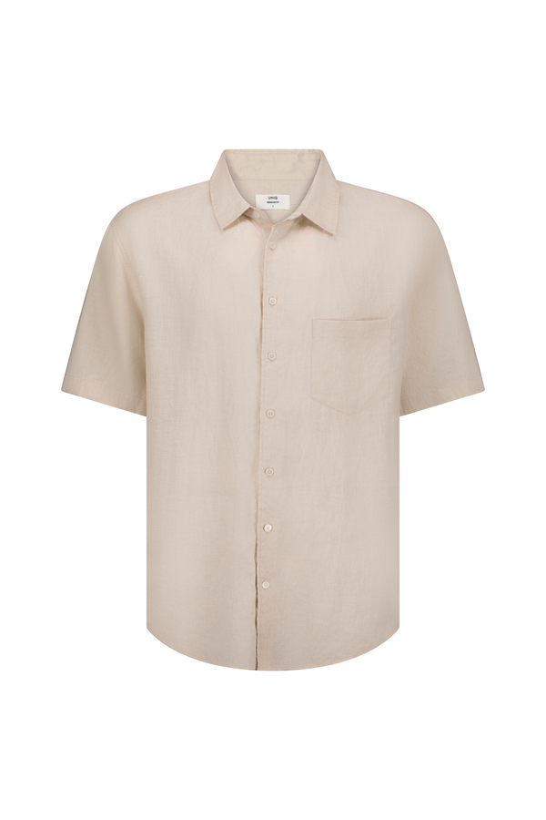 Men's 100% Linen Short Sleeve Shirt