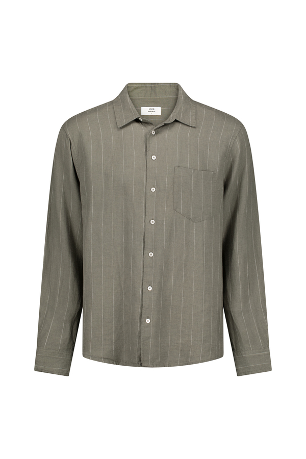 Men's 100% Linen Long Sleeve Shirt