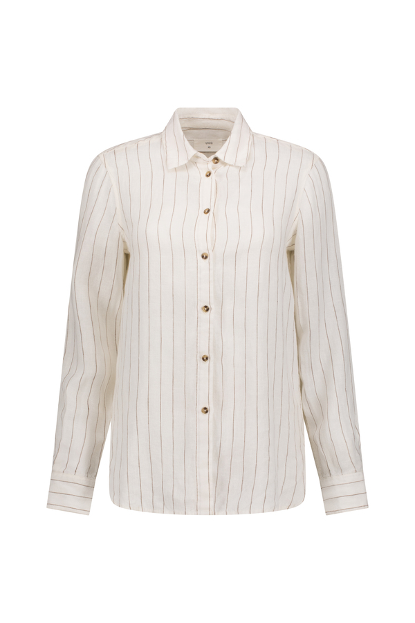 Women's 100% Linen Yarn Dye Shirt