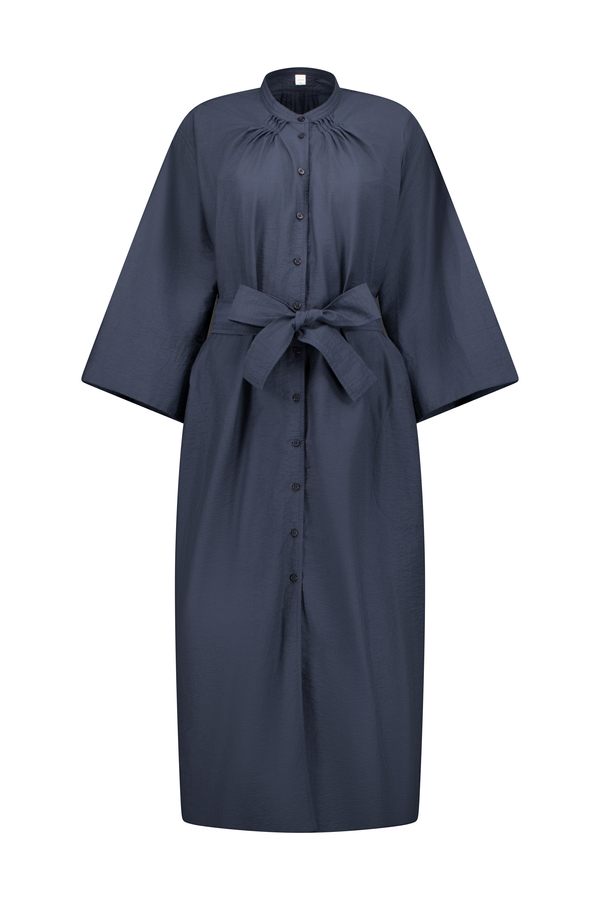 Women's Crushed Cotton Pleated Dress
